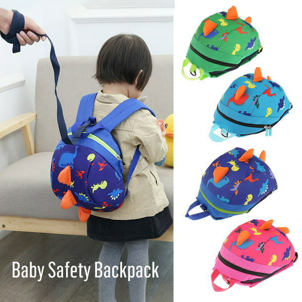 Cute Kid Baby Safety School Backpack Leash Child Toddler Anti-lost Dinosaur Bag